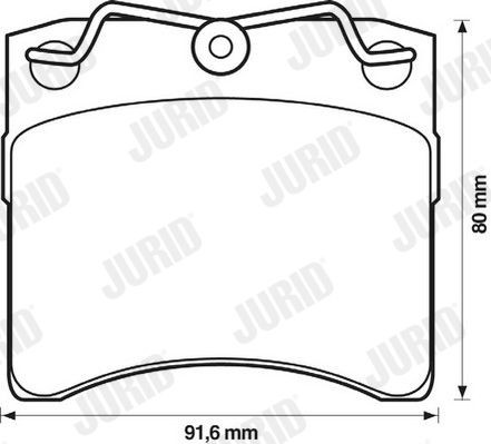 571458J Jurid/Bendix Колодки передние