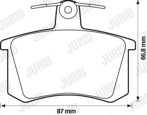 Колодки дисковые  Jurid/Bendix 571462J цена, от 18.67 USD