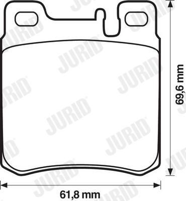 Колодки дисковые  Jurid/Bendix 571722J цена, от 27.23 USD