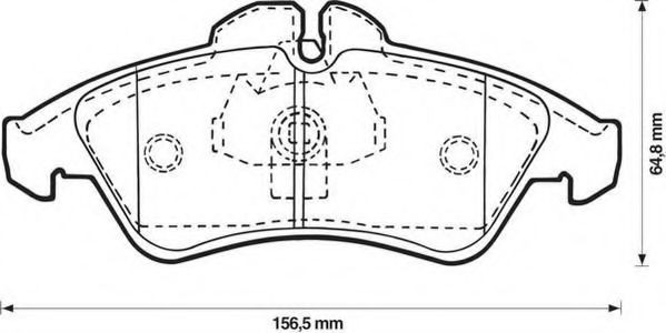 Купить 571844J Jurid/Bendix Колодки тормозные