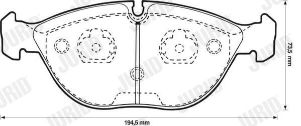 Купить 571872J Jurid/Bendix Колодки тормозные