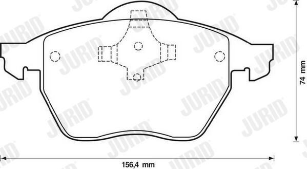 571921J Jurid/Bendix Колодки передние