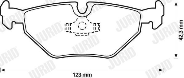 Колодки дисковые  Jurid/Bendix 571936J цена, от 19.09 USD