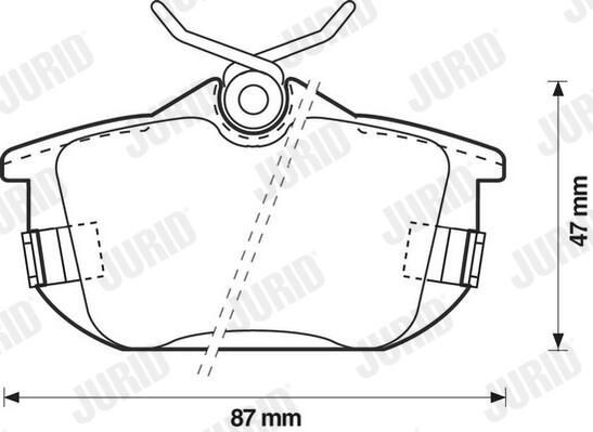 Колодки дисковые  Jurid/Bendix 571941J цена, от 21.44 USD