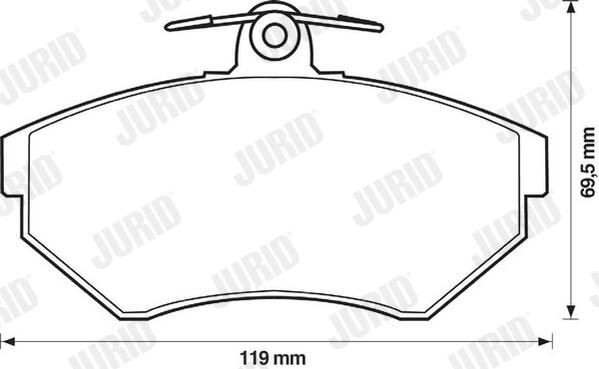 571955J Jurid/Bendix Колодки передние