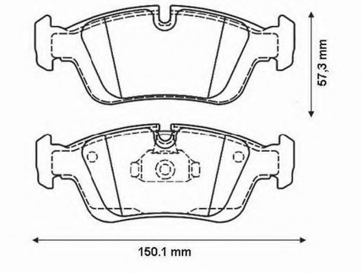Тормозные колодки Jurid/Bendix 571959JC