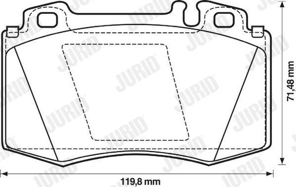 Колодки Jurid/Bendix 571961J цена, от 33.33 USD
