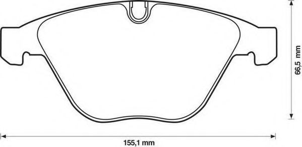 Тормозные колодки Jurid/Bendix 571990J