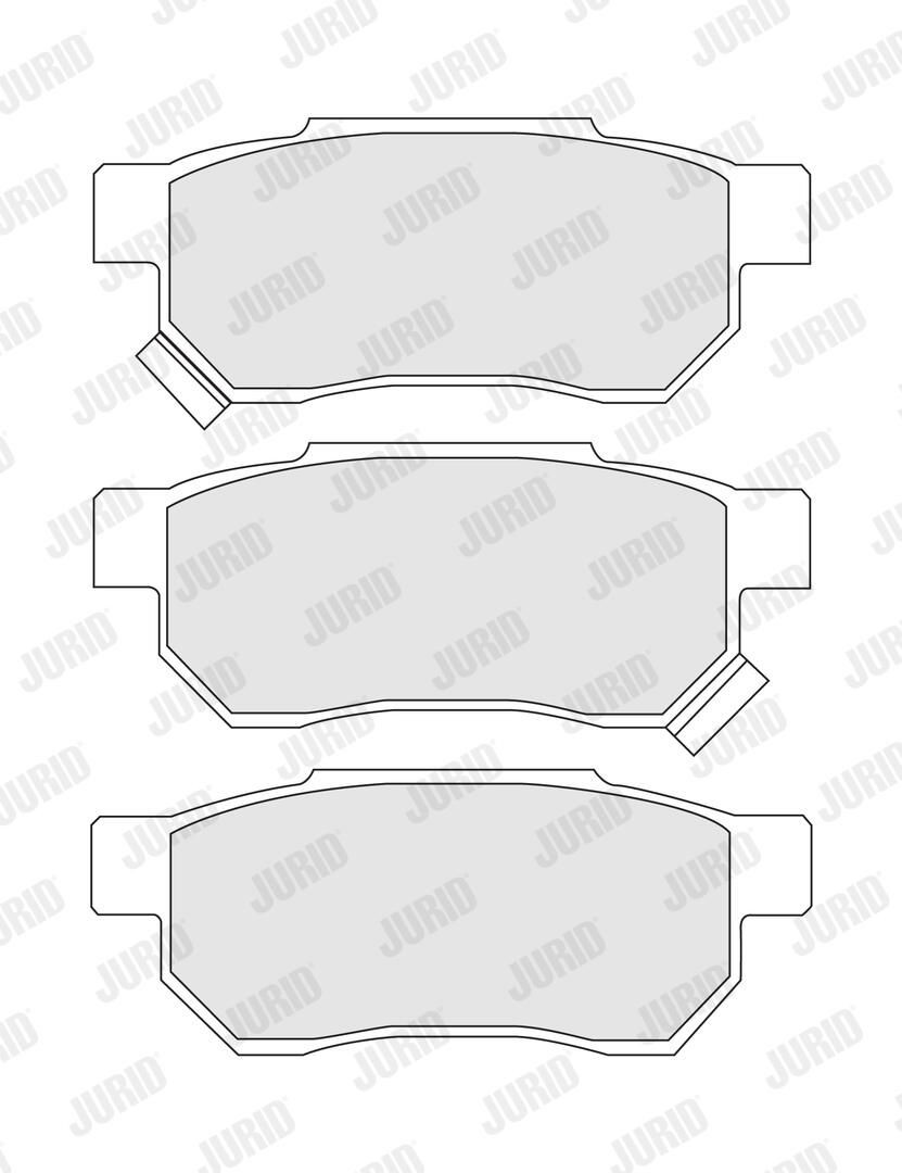 Колодки дисковые  Jurid/Bendix 572136J цена, от 12.91 USD