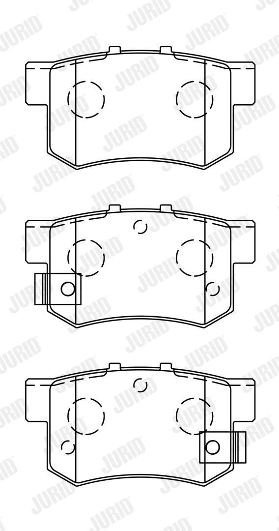 Колодки дисковые  Jurid/Bendix 572138J цена, от 21.00 USD