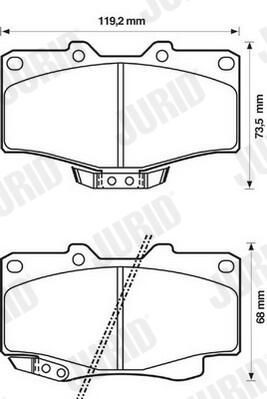 Колодки Jurid/Bendix 572140J цена, от 23.41 USD