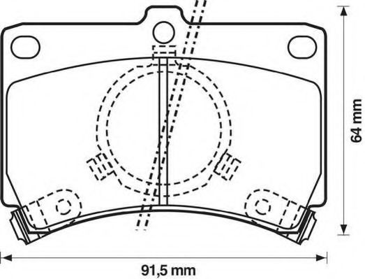 572144J Jurid/Bendix Колодки передние