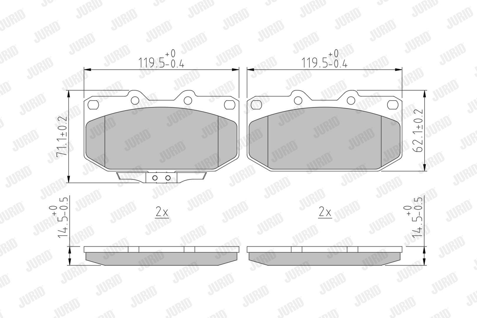 Колодки Jurid/Bendix 572252J цена, от 33.52 USD