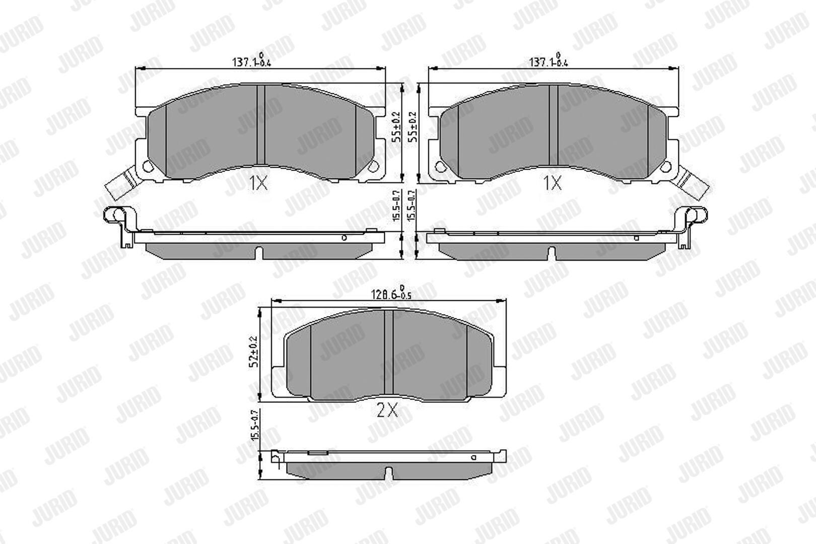572342J Jurid/Bendix Колодки передние