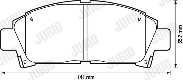 Колодки Jurid/Bendix 572357J цена, от 18.12 USD