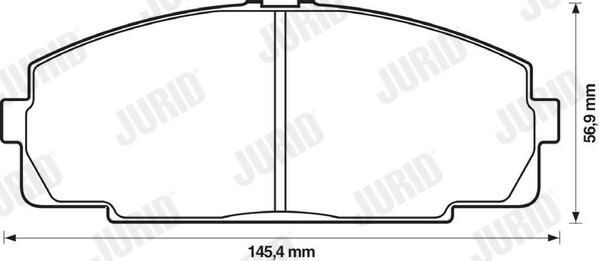 572367J Jurid/Bendix Колодки передние
