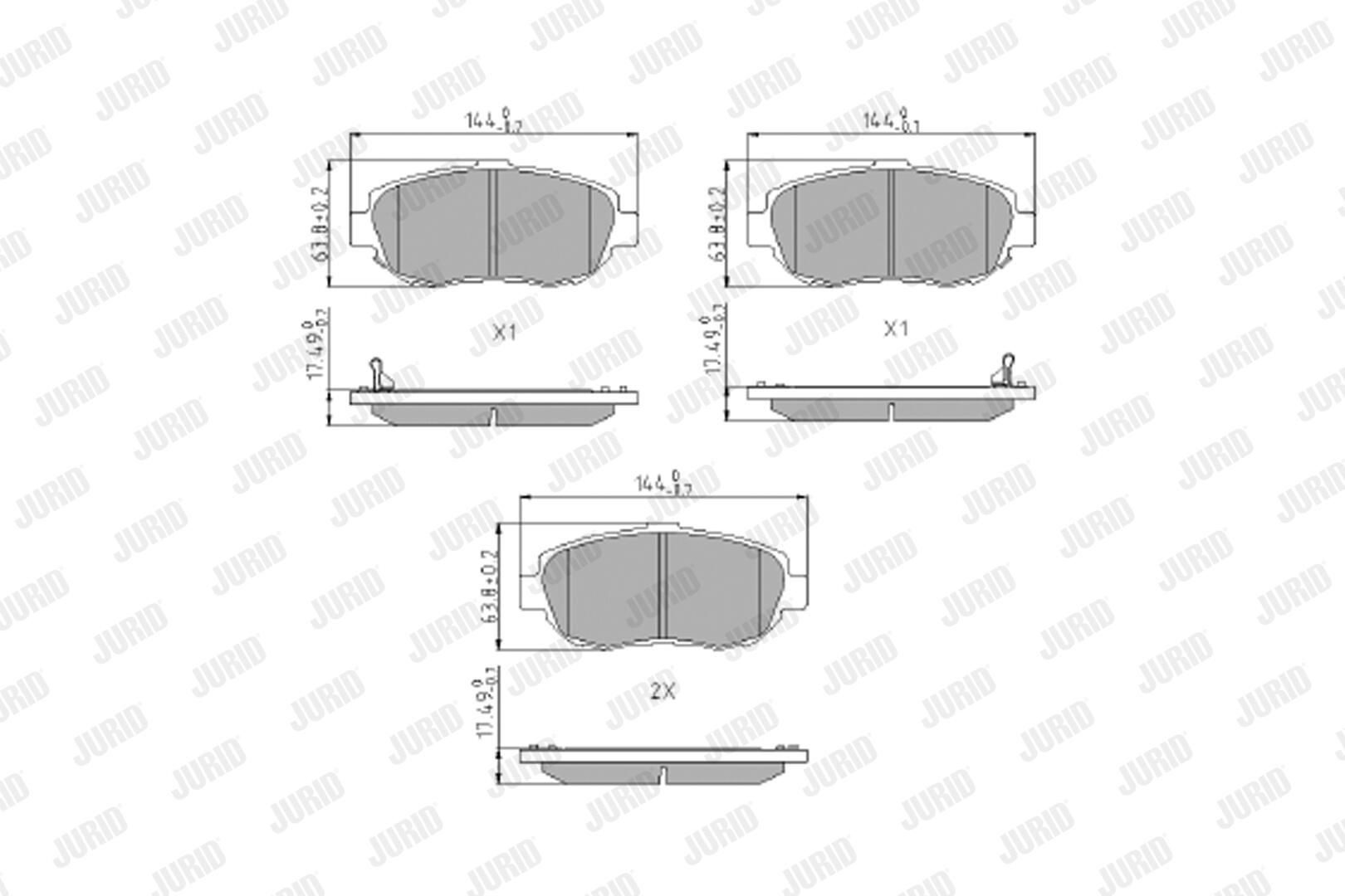 Колодки Jurid/Bendix 572380J цена, от 28.03 USD