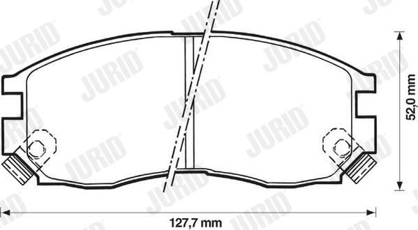 572381J Jurid/Bendix Колодки передние