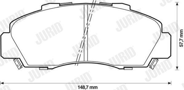 Колодки Jurid/Bendix 572393J цена, от 27.20 USD