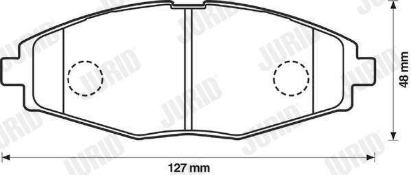 Тормозные колодки Jurid/Bendix 572402J