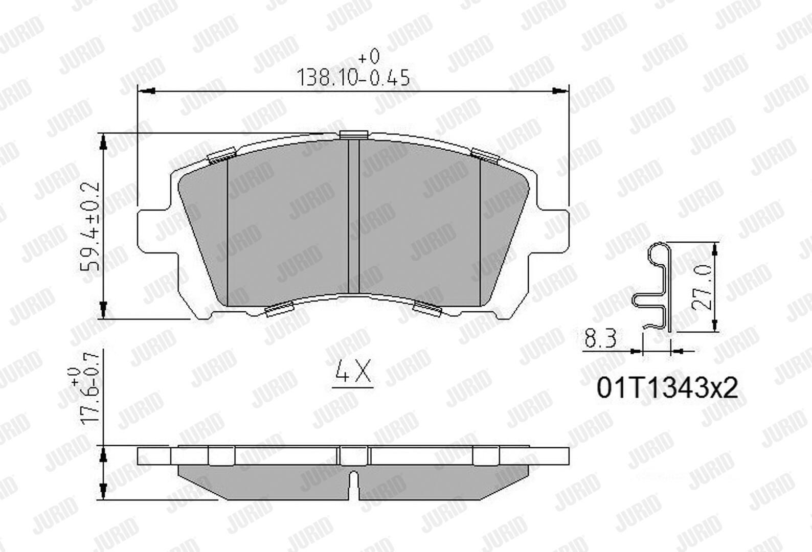 Колодки Jurid/Bendix 572423J цена, от 22.31 USD