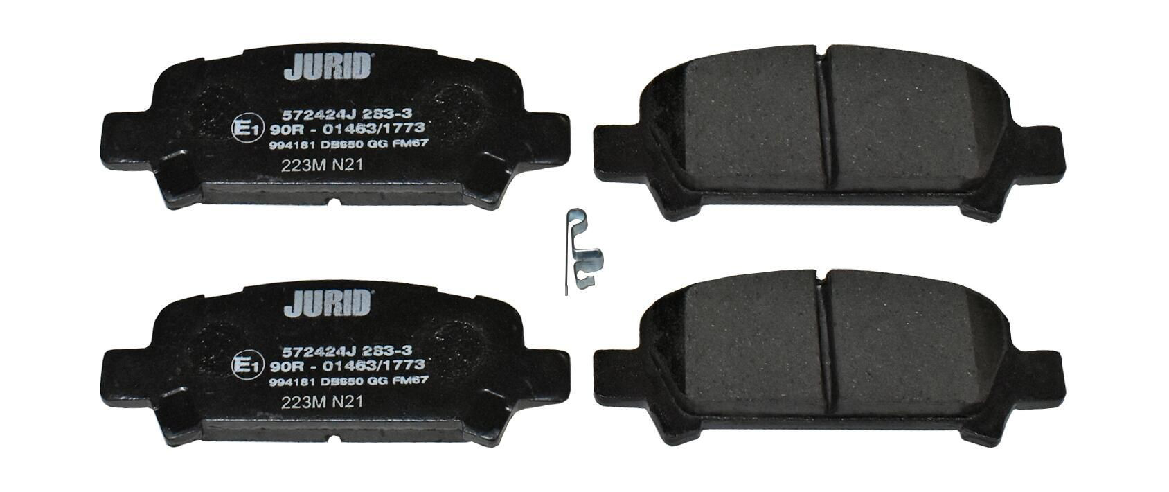 Колодки дисковые  Jurid/Bendix 572424J цена, от 19.45 USD