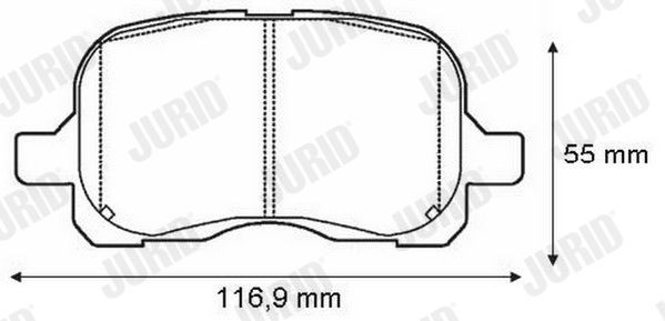 572468J Jurid/Bendix Колодки передние