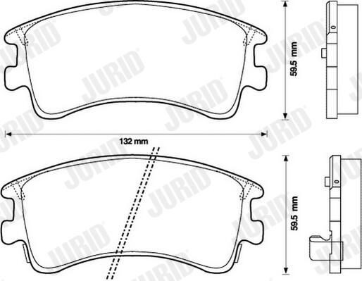 Колодки Jurid/Bendix 572482J цена, от 25.39 USD