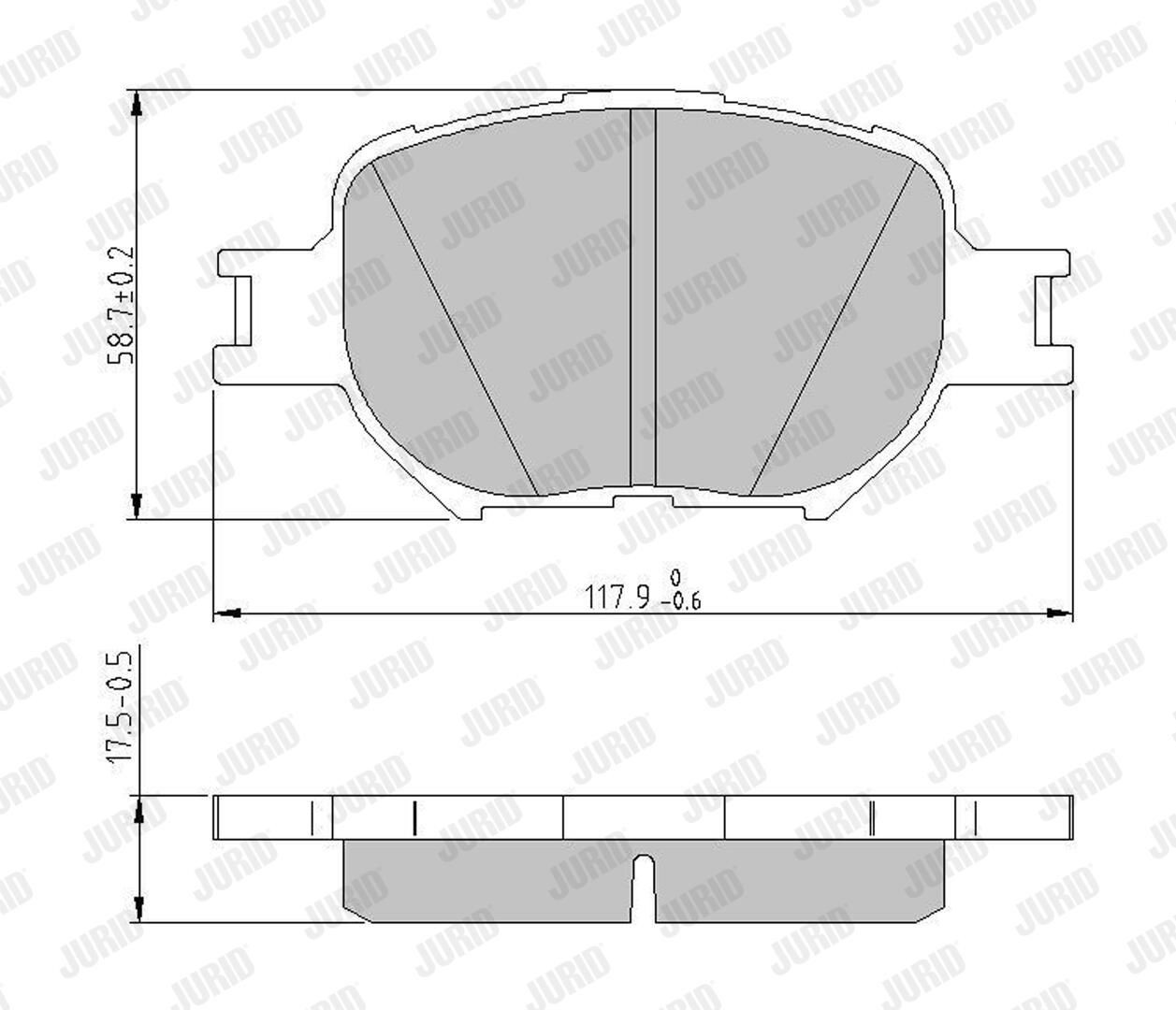 Купить 572517J Jurid/Bendix Колодки тормозные
