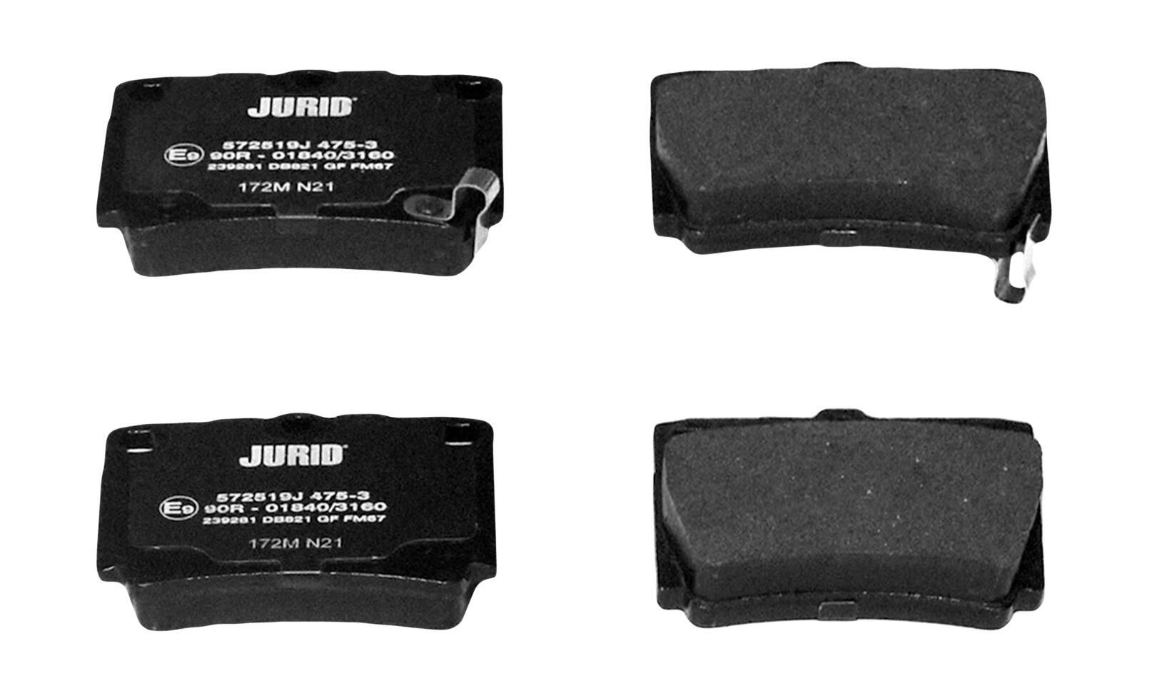 572519J Jurid/Bendix Колодки тормозные дисковые комплект