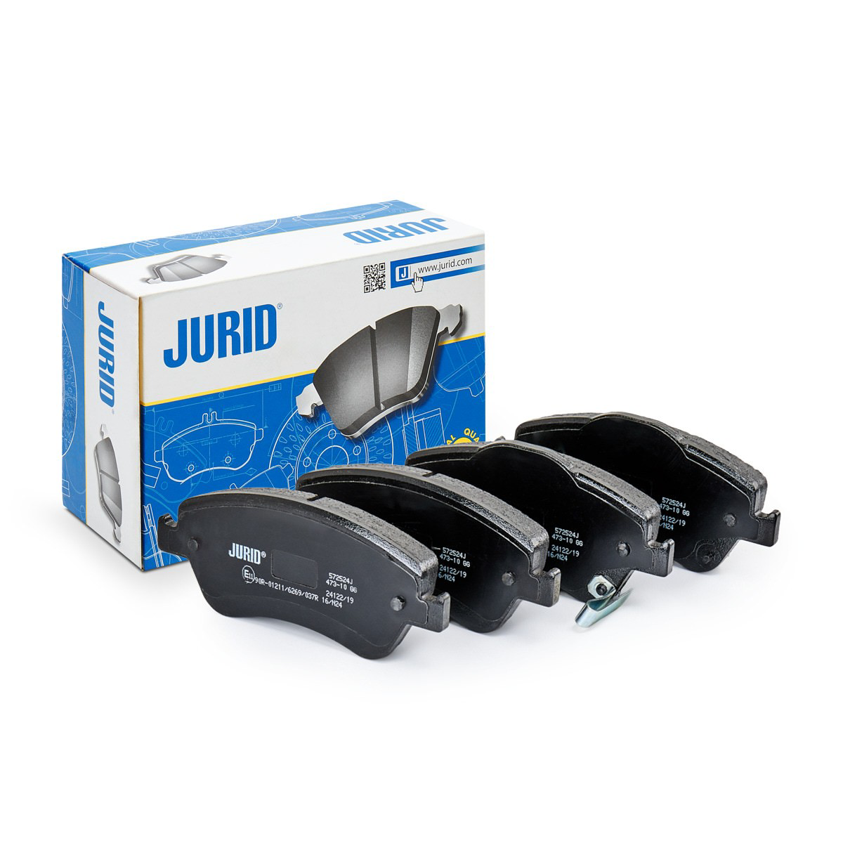 Передние тормозные колодки 572524J Jurid/Bendix