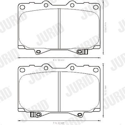 572528J Jurid/Bendix Колодки передние