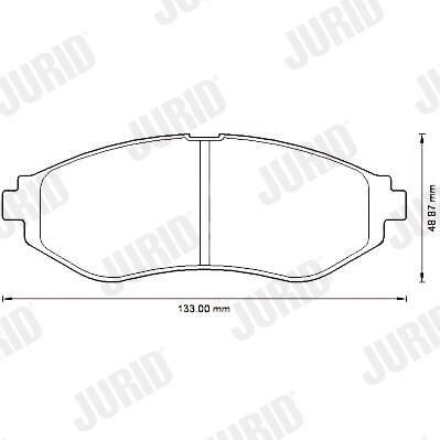 572539J Jurid/Bendix Колодки передние