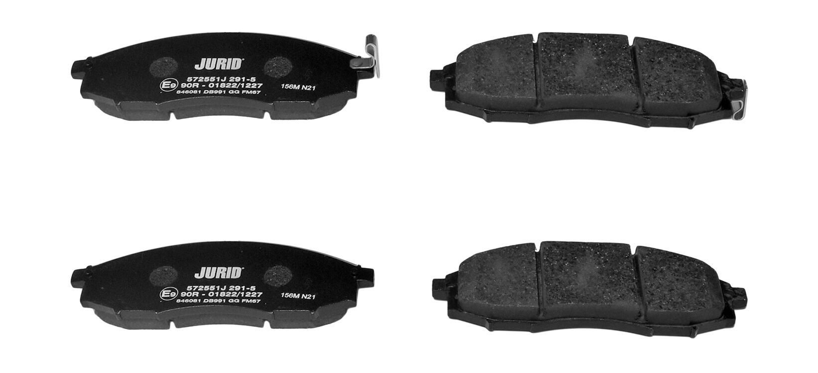 572551J Jurid/Bendix Колодки передние