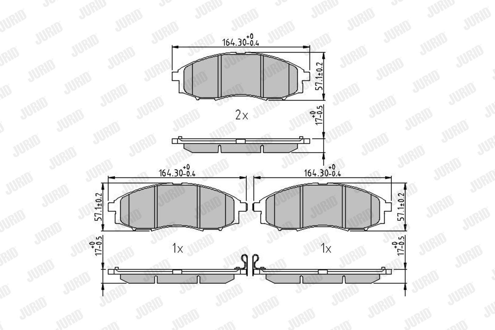 Колодки Jurid/Bendix 572551J цена, от 27.20 USD