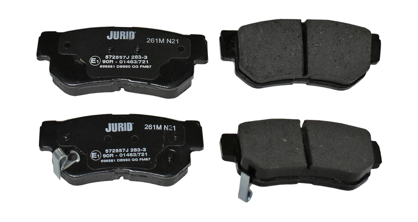 572557J Jurid/Bendix Колодки тормозные дисковые комплект