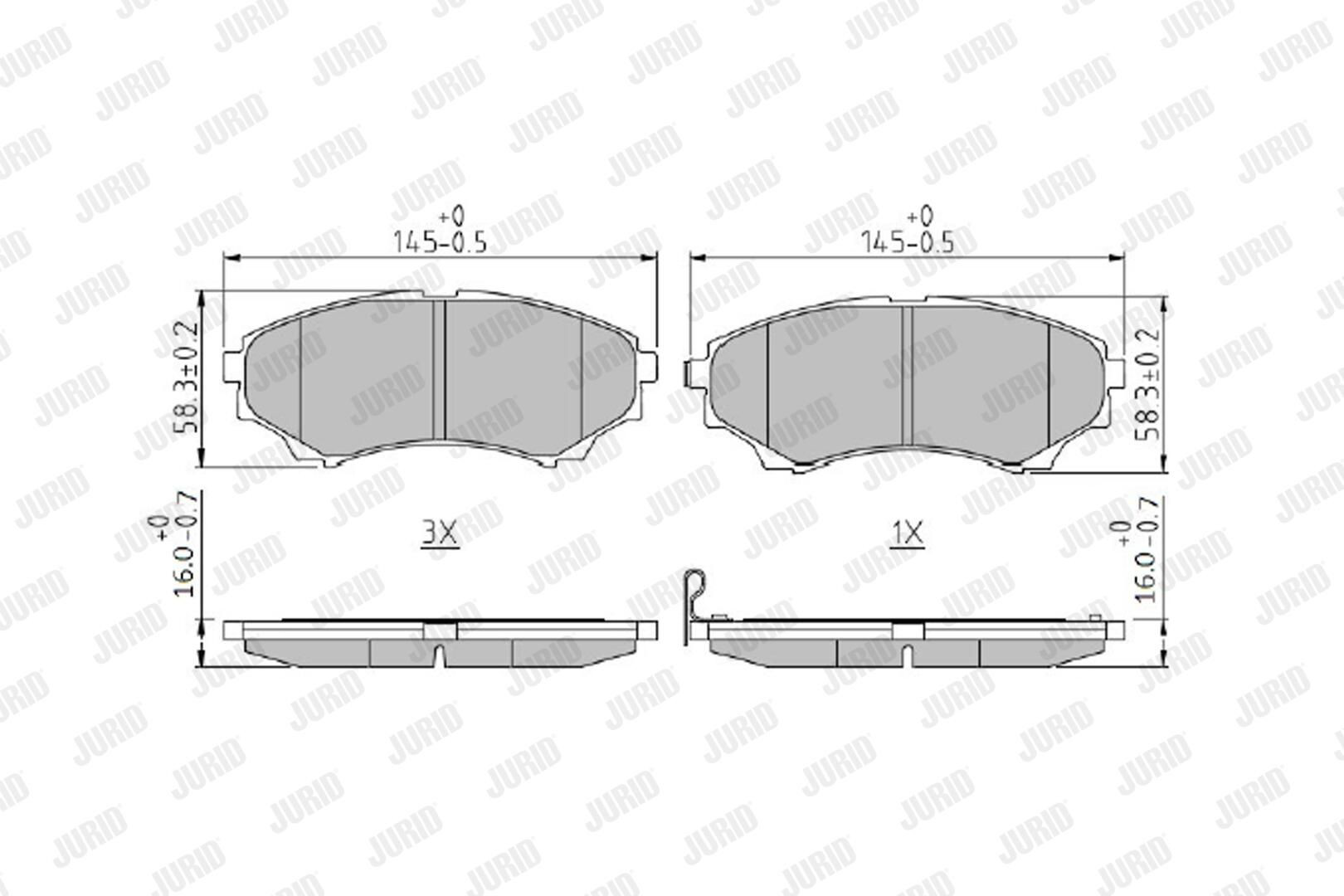Колодки Jurid/Bendix 572572J цена, от 30.64 USD