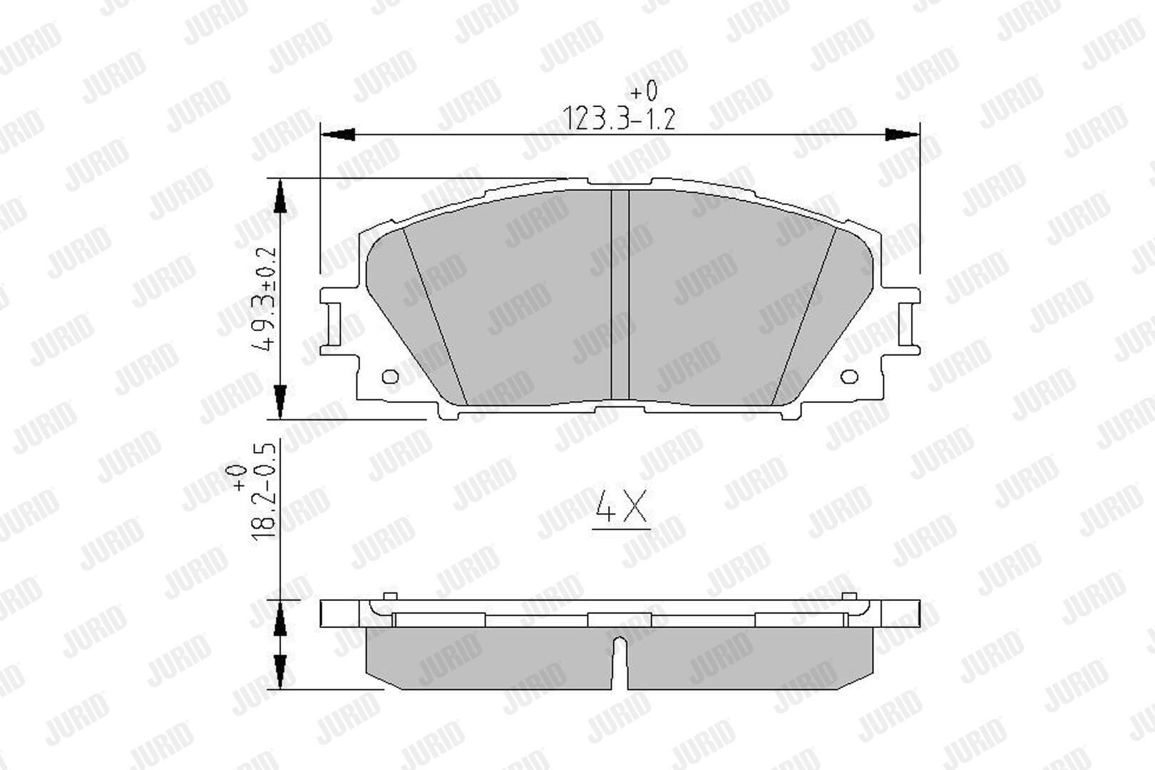 Колодки Jurid/Bendix 572578J цена, от 23.58 USD