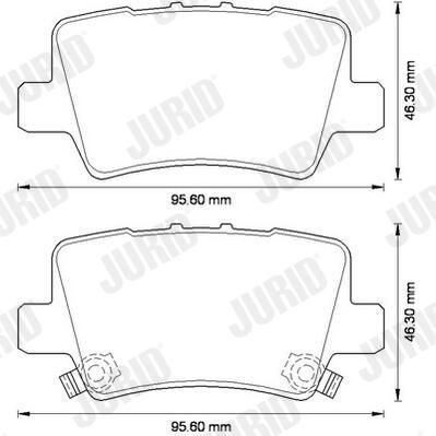 572580JC Jurid/Bendix Колодки тормозные дисковые комплект