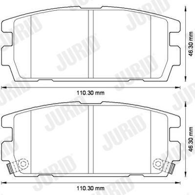 Колодки дисковые  Jurid/Bendix 572581J цена, от 21.56 USD