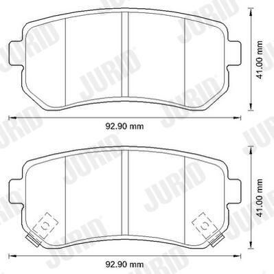 Колодки дисковые  Jurid/Bendix 572590J цена, от 17.89 USD