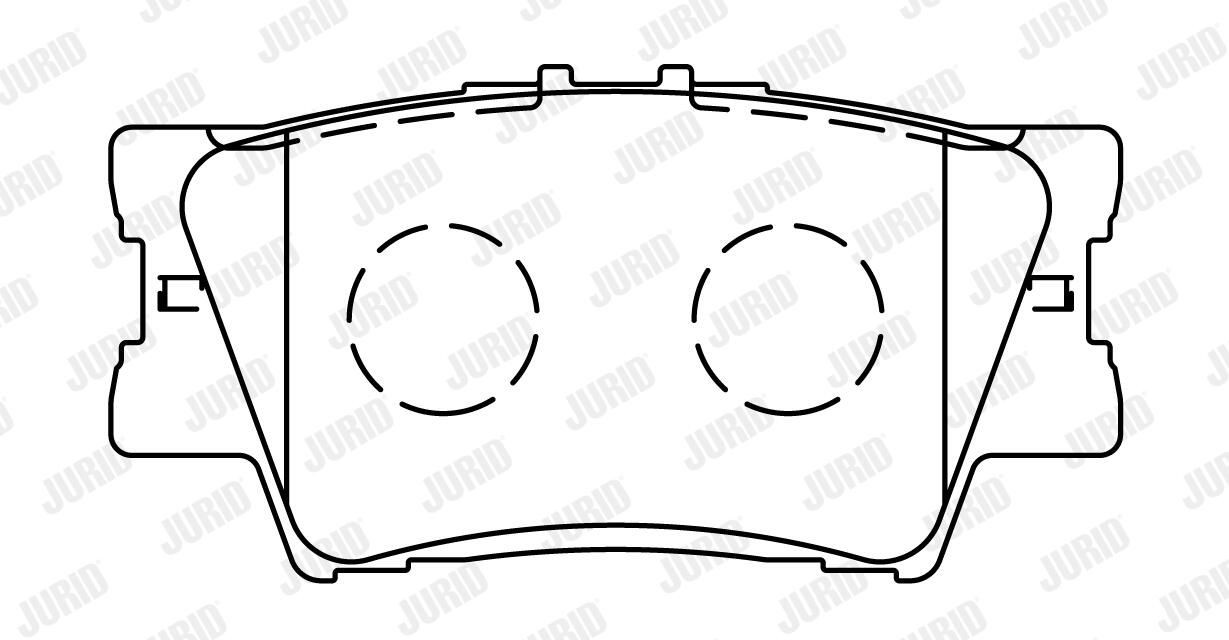 Колодки дисковые  Jurid/Bendix 572595J цена, от 24.24 USD