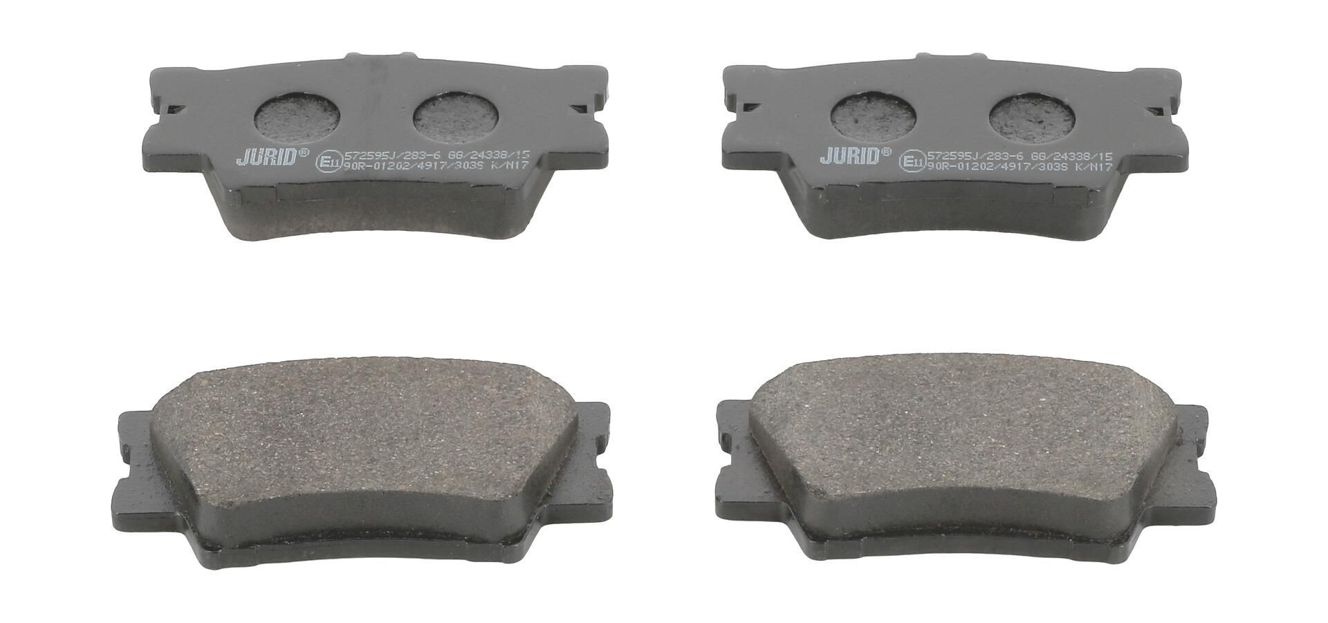 572595J Jurid/Bendix Колодки тормозные дисковые комплект