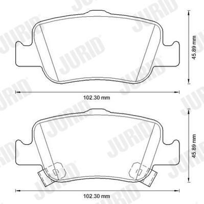 Колодки дисковые  Jurid/Bendix 572601JC цена, от 26.55 USD