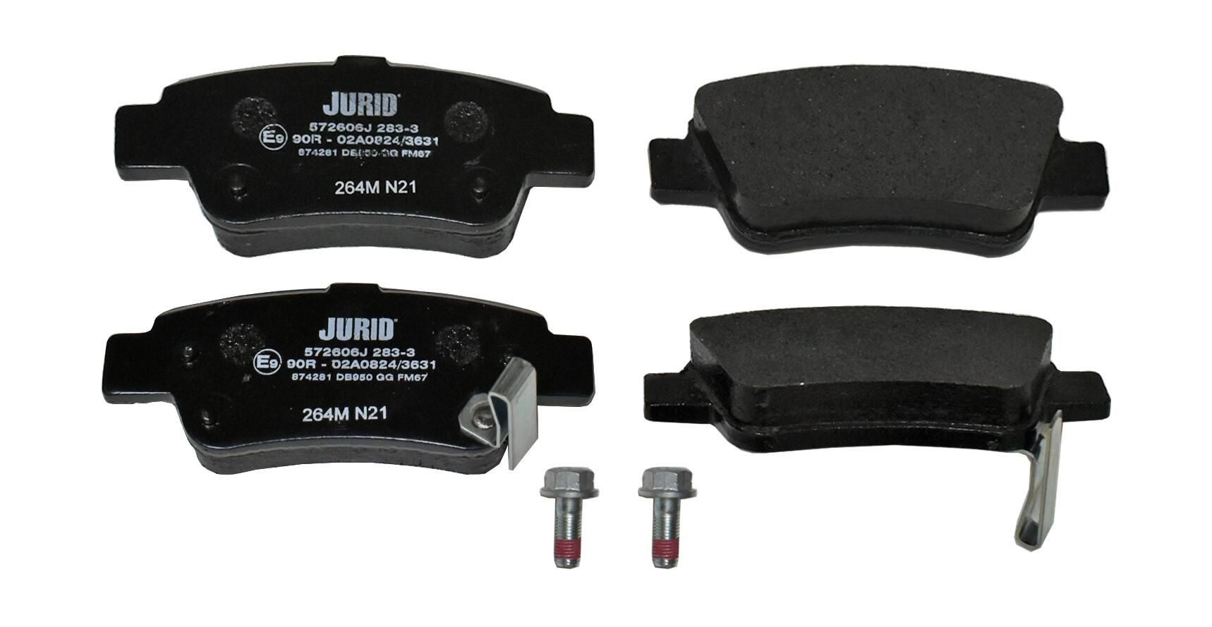 572606J Jurid/Bendix Колодки тормозные дисковые комплект