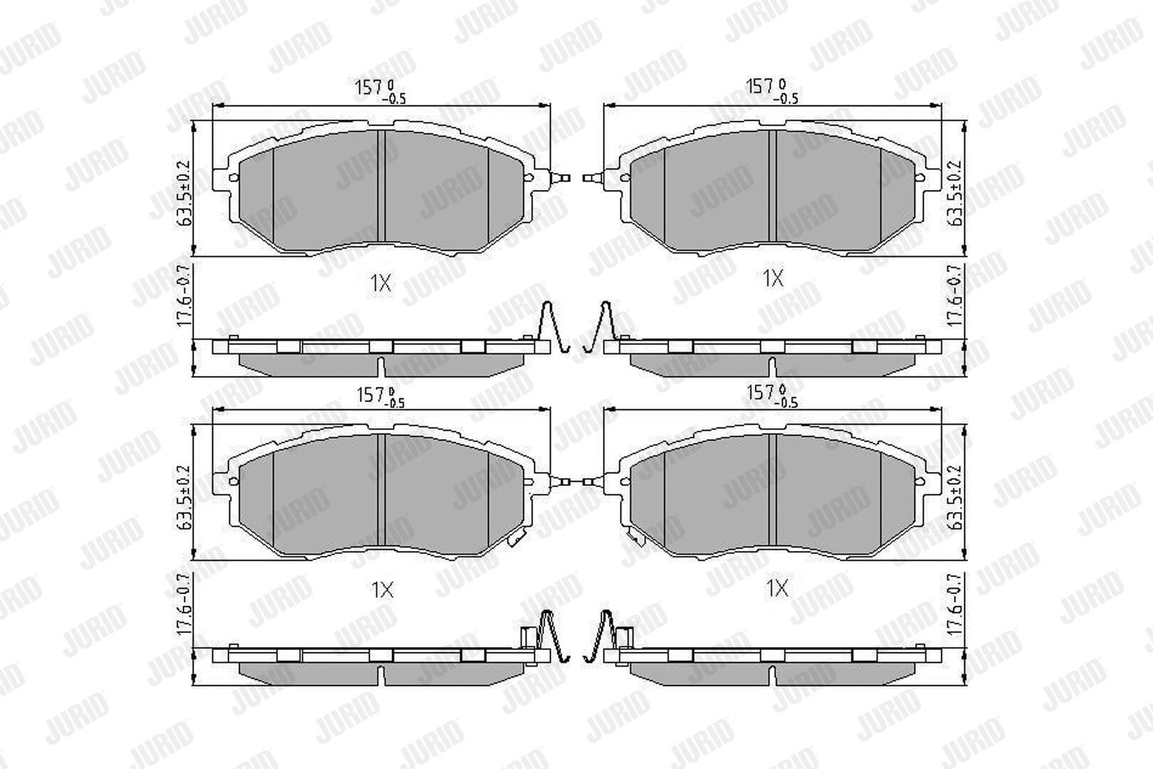 Колодки Jurid/Bendix 572638J цена, от 28.56 USD