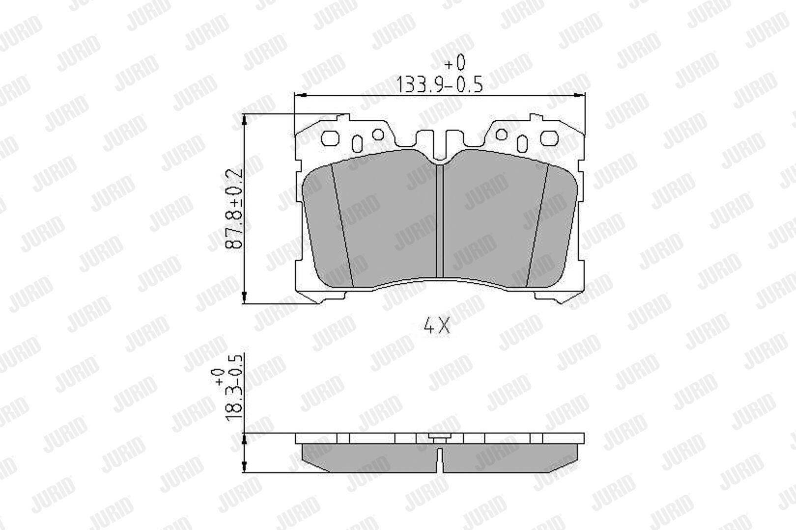 572647J Jurid/Bendix Колодки передние
