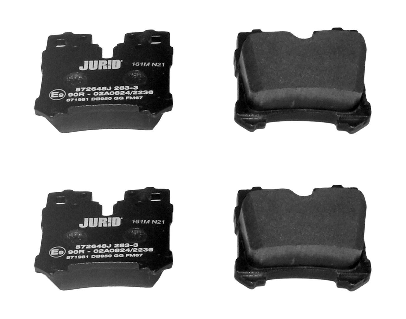 572648J Jurid/Bendix Колодки тормозные дисковые комплект