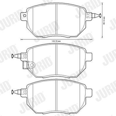 Колодки Jurid/Bendix 572649J цена, от 19.89 USD