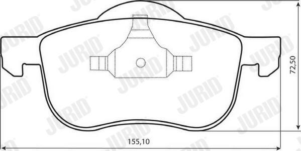 573003JC Jurid/Bendix Колодки передние